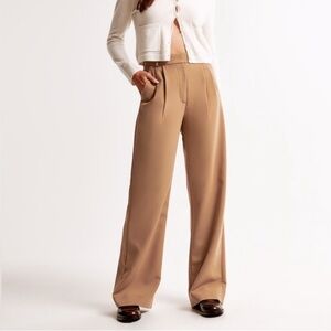 Abercrombie & Fitch Tan Sloane Wide Leg Pants